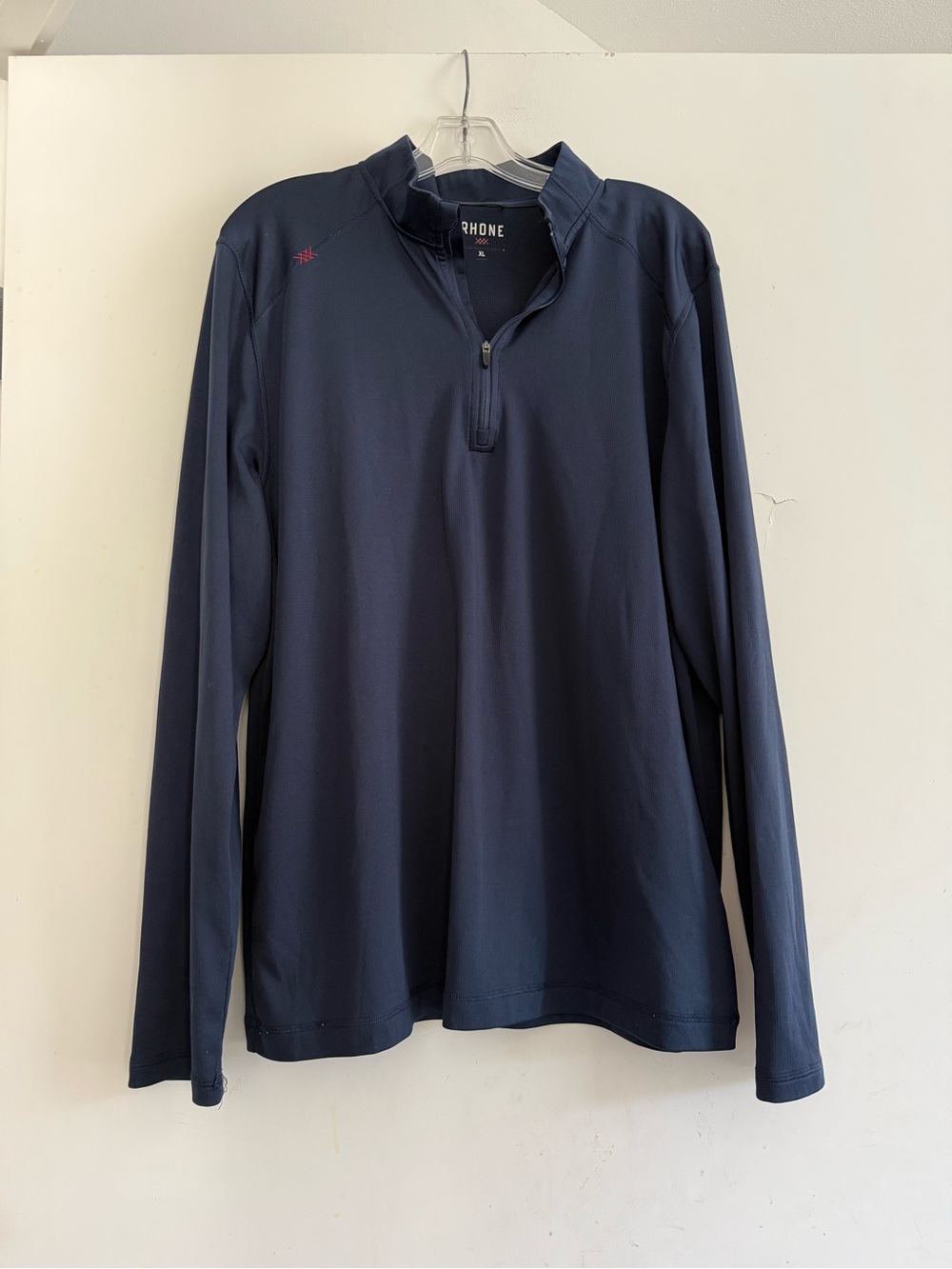 Rhone Pullover Mens XL Blue Sequoia Quarter Zip Performance Stretch Active Golf